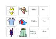 English worksheet: Memory clothes 2