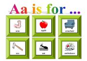 English Worksheet: A a is for ...