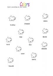 English Worksheet: Colors