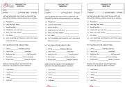 Infinitives Worksheet