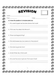 English worksheet: lucky escape