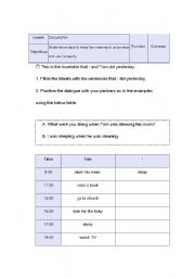 English worksheet: Conjunction