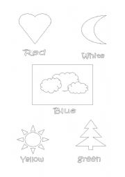 English worksheet: SET FOR NURSERY -  MY COLOR BOOK - GOOD FOR TODDLERS