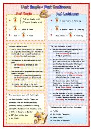 English Worksheet: Past simple - Past continuous