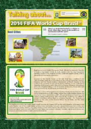 English Worksheet: Reading - 2014  Brazil world cup