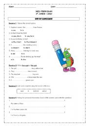 Test 3rd. form - Present Simple - Present Cont. - Like 