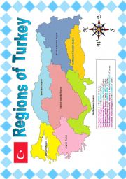 English Worksheet: REGIONS OF TURKEY (POSTER)