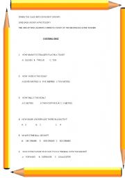 English Worksheet: FOOTBALL QUIZ