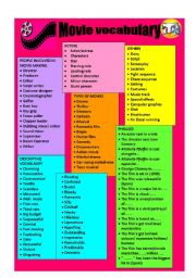 English Worksheet: Movie- Vocabulary