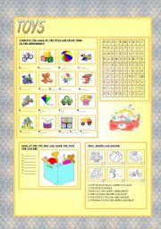 English Worksheet: TOYS