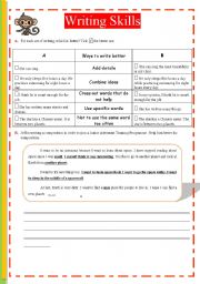 English Worksheet: Writing Skill