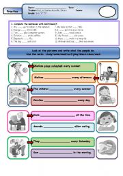 English Worksheet: present simple