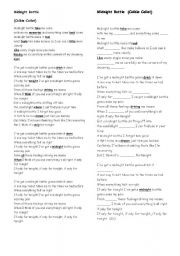 English worksheet: MIdnight Bottle