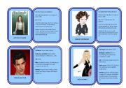 English Worksheet: Famous celebrities part 10