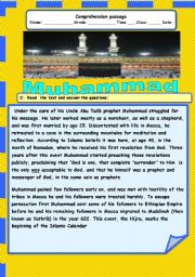 English Worksheet: MUhammad