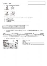 English Worksheet: Beginners exercises