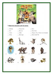 Madagascar 2 - Movie worksheet