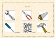 English Worksheet: TOOLS - Pictionary