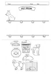 English Worksheet: pet show