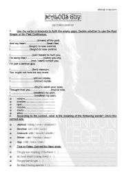 English Worksheet: Jealous Guy by John Lennon