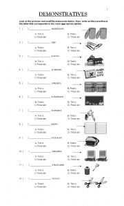 DEMONSTRATIVES