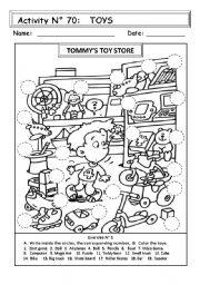 English Worksheet: TOYS