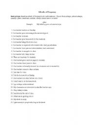 English worksheet: adevrbs