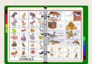 English Worksheet: ANIMALS