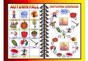 English Worksheet: SEASONS PICTIONARY AND MATCHING ALL-IN-ONE (FALL/AUTUMN) 2/4