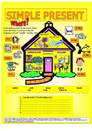 English Worksheet: Simple present