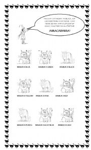 English Worksheet: abracadabra!!!
