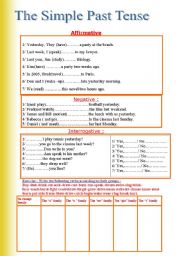 English Worksheet: The past simple 