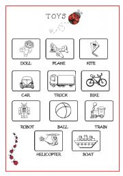 English Worksheet: TOYS