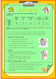 English Worksheet: GOING TO