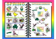 English Worksheet: SEASONS PICTIONARY AND MATCHING ALL-IN-ONE (SPRING) 4/4
