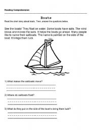 English Worksheet: Comprehension