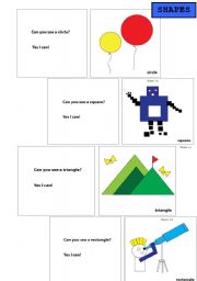 English worksheet: shapes