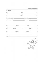 English Worksheet: Ice Breaker Handout