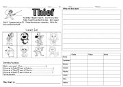 English Worksheet: Thief