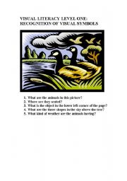 English Worksheet: Visual Literacy: Geese