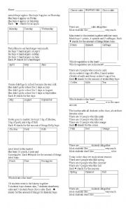 English worksheet: english math- tables
