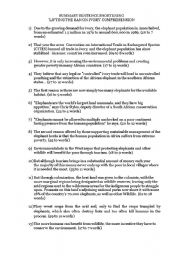 English Worksheet: Summary Practice: Sentence Brevity (GCE O Levels)