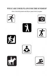 English Worksheet: Summer plans
