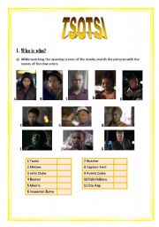 Worksheet on the South African film Tsotsi (1 of 3)