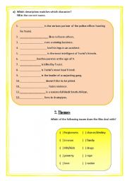 Worksheet on the South African film Tsotsi (2 of 3)