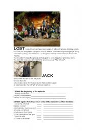 English Worksheet: Lost -chapter 1