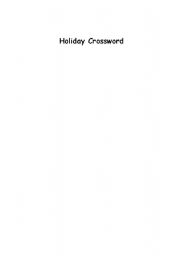 English Worksheet: Holiday Quiz