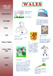 English Worksheet: The UK: Wales 