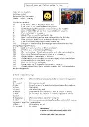 English Worksheet: Smallville Episode about bullying and losing weight