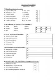 English Worksheet: Grammar worksheet